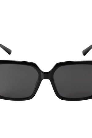 Große Sonnenbrille quadratisch Schwarz PC One size h5 Bild4