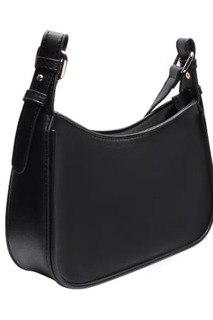 PU-Leder Umhängetasche feminin Schwarz Polyurethan h5 Bild2
