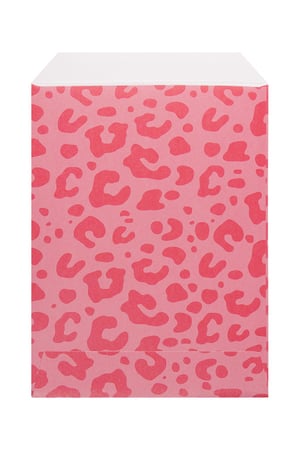 Papieren tas met luipaardprint klein Fuchsia h5 Afbeelding2