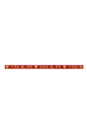 Bracelet strap “You & Me&quot; Red Polyester h5 