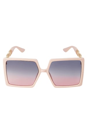 Quadratische Sonnenbrille Rosa PC One size h5 Bild4