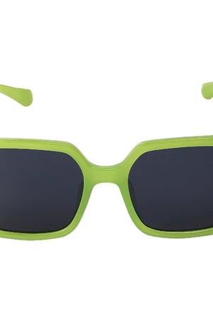De grosses lunettes de soleil colorées Vert PC One size h5 Image3