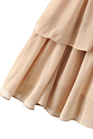 Long sleeve smock dress  Beige S h5 Picture7