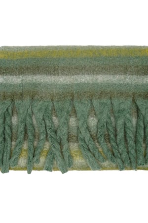 Gestreifter Winterschal Braun Polyester h5 Bild5