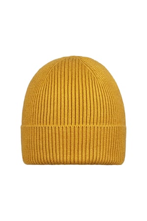 Winter beanie Yellow Acrylic h5