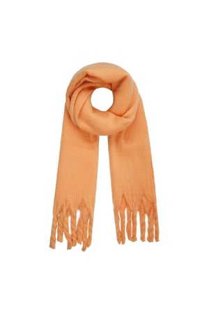Wintersjaal effen kleur Paars Polyester h5