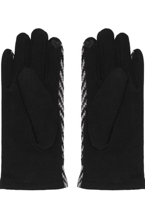 Guantes con hebilla y dije Negro & White Poliéster One size h5 Imagen3