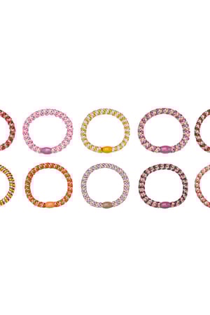 Hair tie bracelets Multi Polyester h5 Picture3