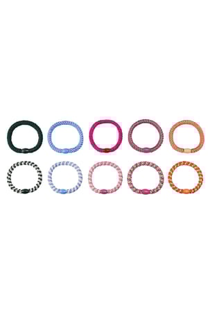 Hair tie bracelets Multi Polyester h5 Picture4