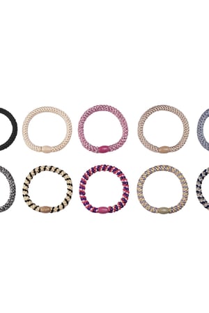 Hair tie bracelets Multi Polyester h5 Picture2