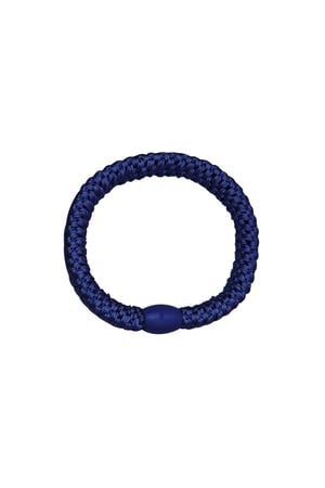 Lot de 5 bracelets élastiques à cheveux Noir Polyester h5