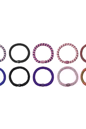Hair tie bracelets Multi Polyester h5 Picture2