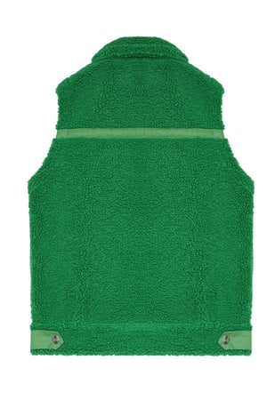 Body warmer en peluche Vert S h5 Image8