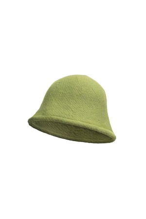 Kova şapka düz renk Green Acrylic h5