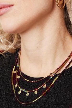 Collar Layers of Beads Azul Cobre h5 Imagen2