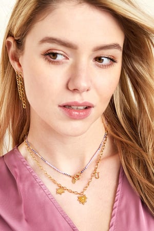 Ketting Eye-Love-You Chunky Zilver Stainless Steel h5 Afbeelding2