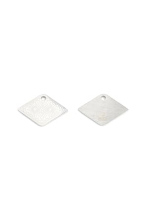 Charm Star Silver Color Stainless Steel h5 