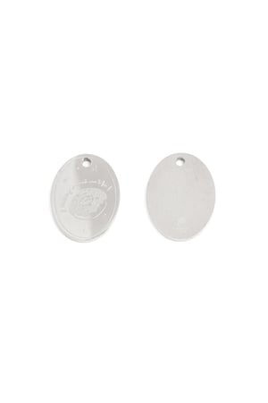 Charme Donut Silber Edelstahl h5