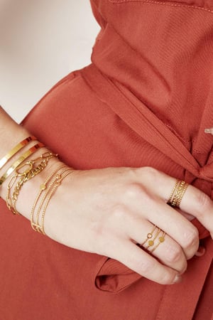 Ring Trinity Goud kleur Stainless Steel One size h5 Afbeelding2