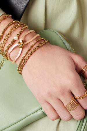 Bague Stack it up Argenté Acier inoxydable One size h5 Image2