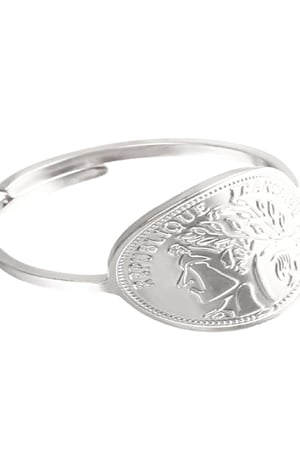 Ring French Style Zilver Stainless Steel One size h5 Afbeelding2