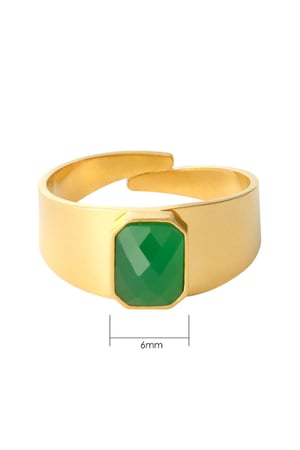 Ring Color Party Gelb Edelstahl One size h5 Bild4