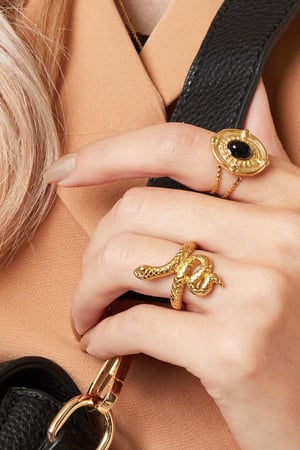 Ring Flawless Snake #16 Couleur or Acier inoxydable h5 Image2