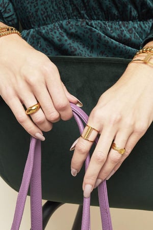 Ring Woven Zilver Stainless Steel One size h5 Afbeelding2