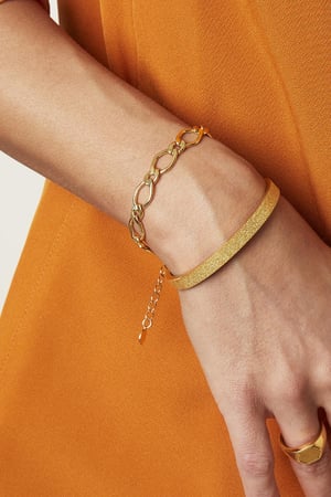 Bracelet Chunky Chain Argenté Cuivré h5 Image2