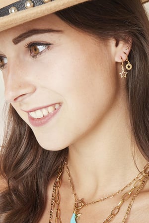 earrings catch a star plata chapado en  h5 Imagen3