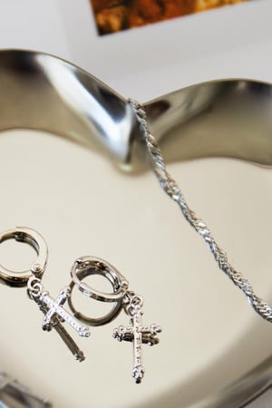 Earrings Classic Cross Argenté Cuivré h5 Image2