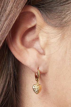 Oorbellen Love Story Goud kleur Koper h5 Afbeelding2