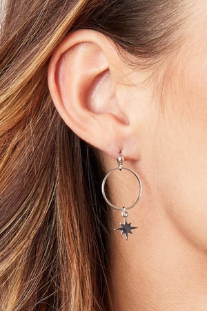 Earrings Around Space Argenté Cuivré h5 Image2