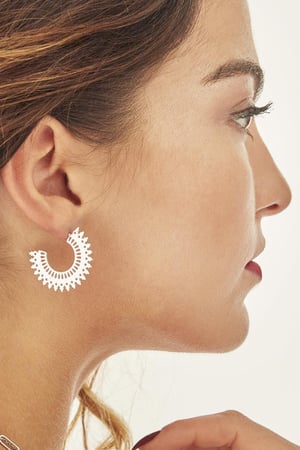 Boucles d'oreilles Mia Argenté Acier inoxydable h5 Image2