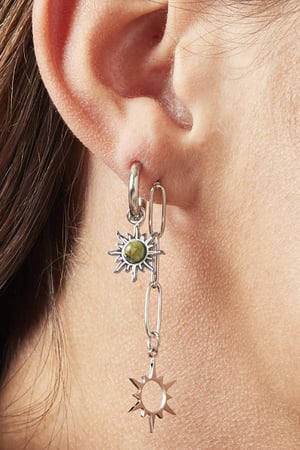 Boucles d'oreilles Mystic Rose Acier inoxydable h5 Image2
