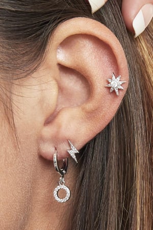 Piercing Special Star Noir Cuivré,Acier inoxydable h5 Image2