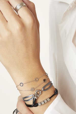 Armband Satin Kisses Braun Edelstahl h5 Bild3