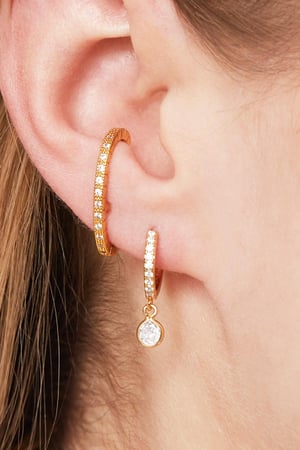Earcuff Piercing Shimmer Argenté Cuivré h5 Image2