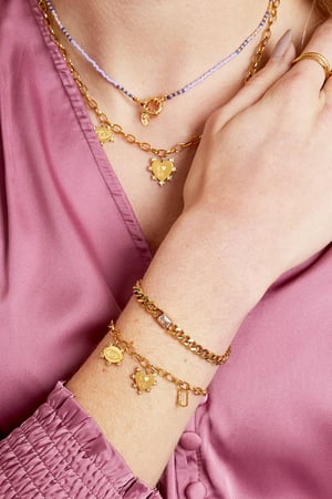 Bracelet Eye-Love-You Chunky Argenté Acier inoxydable h5 Image2