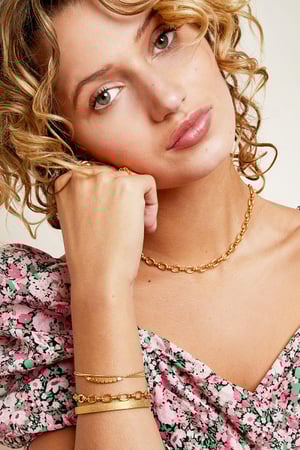Bracelet Elegant Gold Color Stainless Steel h5 Picture3