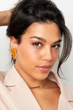 Pendientes sol corazón Rosa Glass h5 Imagen2