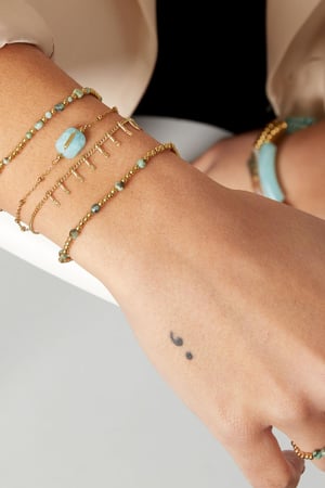 bracelet with details - natural stones collection orange &  h5 Picture2