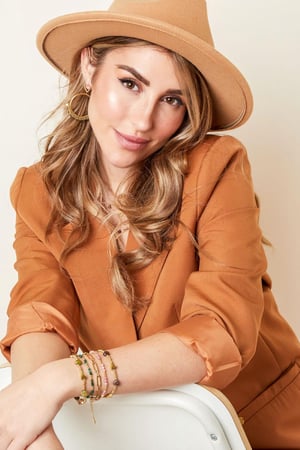 Bracelet colored beads - Natural stones collection Green & Gold color Stainless Steel h5 Picture3