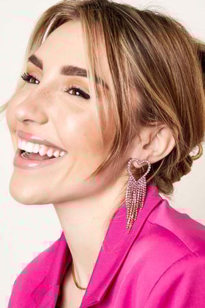 Strassohrringe Herz - Holiday Essentials Silber Kupfer h5 Bild3