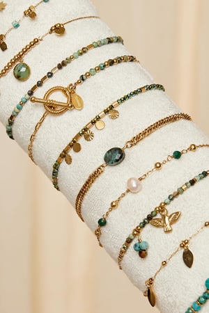 Armband Display Schmuckset Goldfarbe Edelstahl h5 Bild2