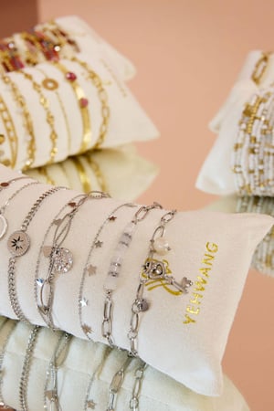Display with bracelet charms Gold Color Stainless Steel h5 Picture2