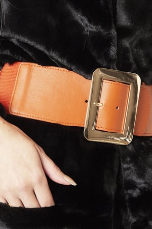 Belt Fashion Statement Orange Polyester S/M h5 Picture2
