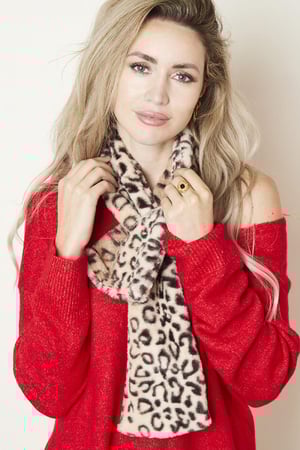 Scarf Winter Fluf Violet Polyester h5 Image2