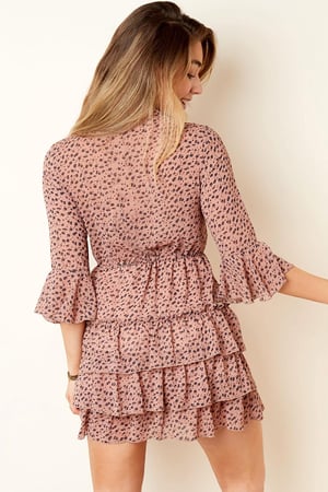 Blousejurk met ruches Zwart S h5 Afbeelding3