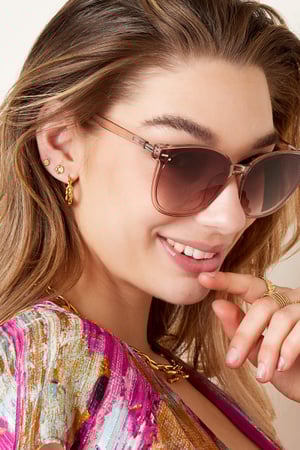 Lunettes de soleil basiques Noir Plastique One size h5 Image4